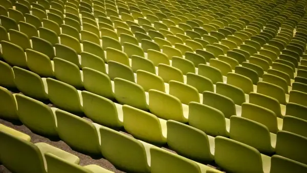 green stadium chairs